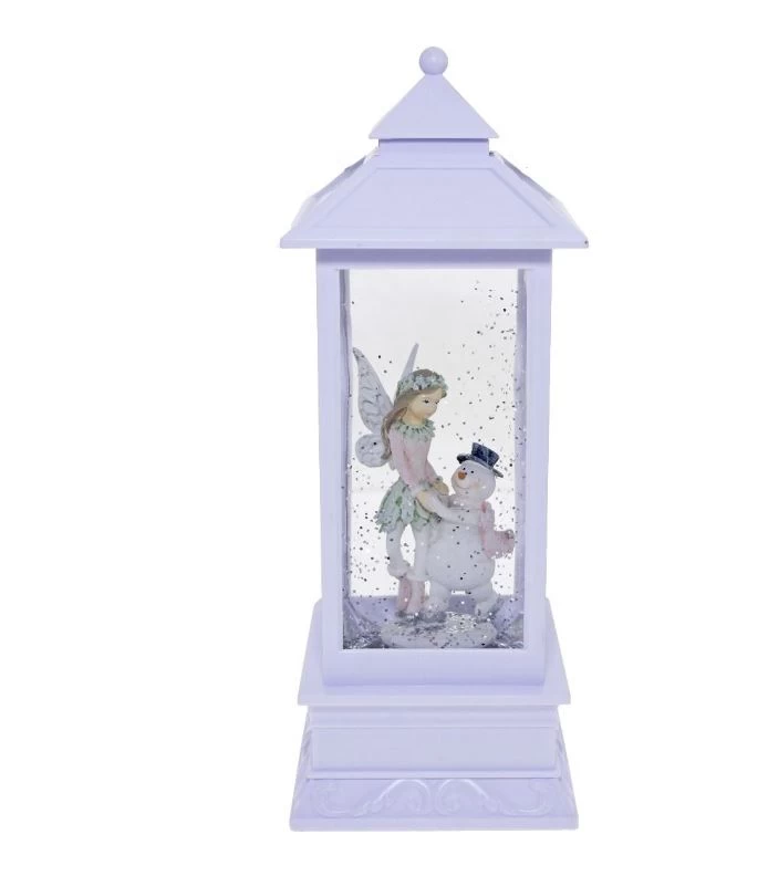 Christmas Fairy & Snowman Lantern