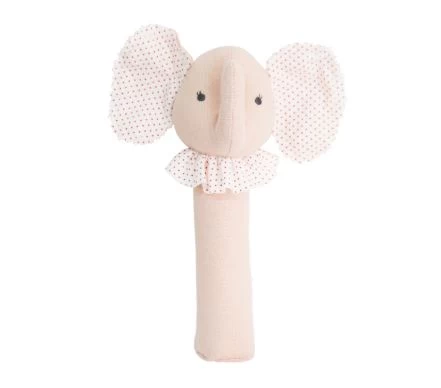 Alimrose Baby Elephant Squeaker Pink