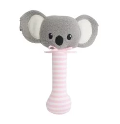 Alimrose Baby Koala Stick Rattle Pink