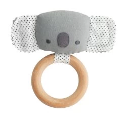 Alimrose Baby Koala Teether Rattle Grey