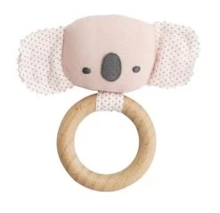 Alimrose Baby Koala Teether Rattle Pink