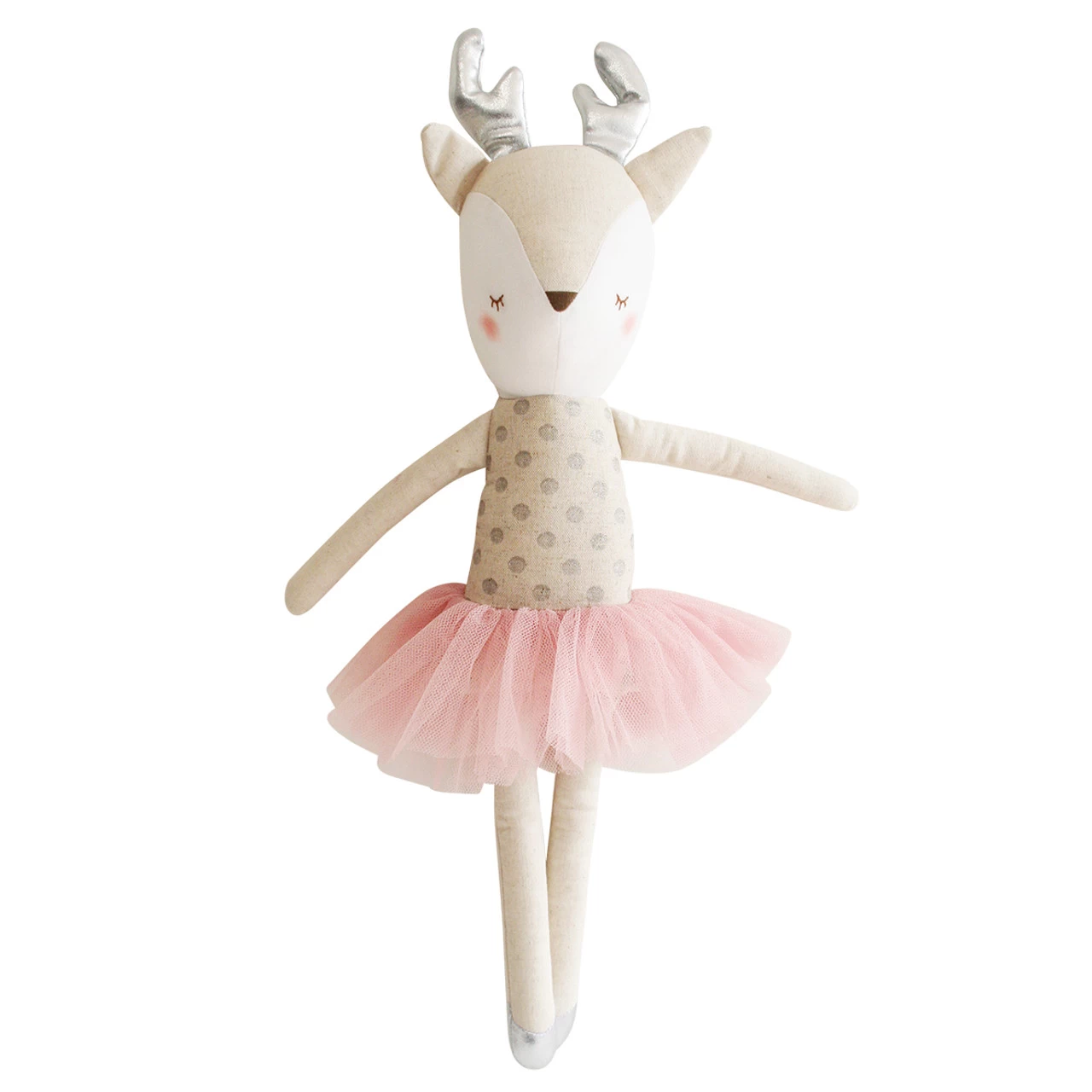 Alimrose Ballerina Reindeer Silver Blush Tutu