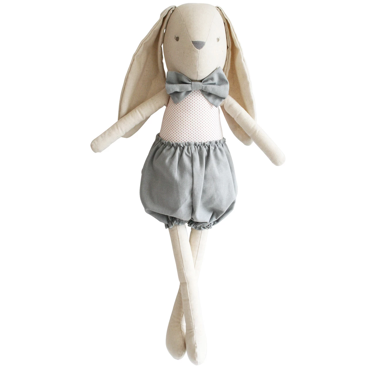 Alimrose Harry Bunny 50cm Grey Red
