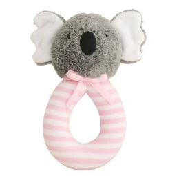 Alimrose Koala Grab Rattle 16cm Pink