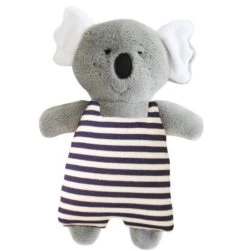 Alimrose Koala Toy Rattle Navy Stripe 23cm