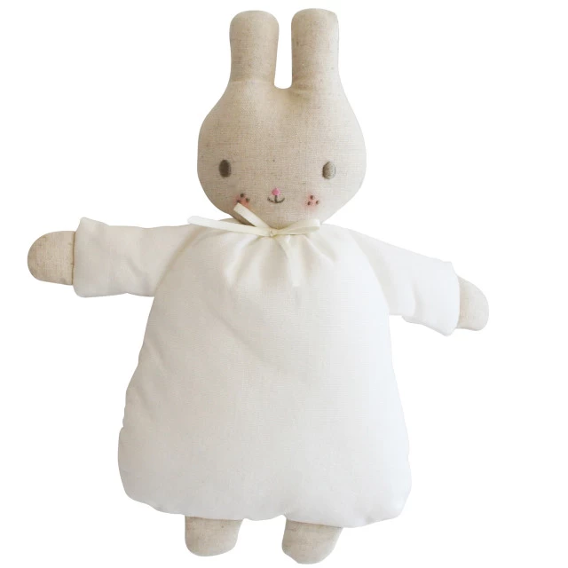 Alimrose Riley Bunny Rattle Ivory