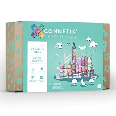 Connetix 106 Piece Pastel Ball Run Pack