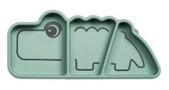 Done By Deer Croco Silicone Stick & Stay Plate