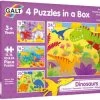 Galt Four Puzzles In A Box Dinosaurs