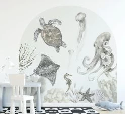 Ginger Monkey Arch Wall Mural Under The Sea