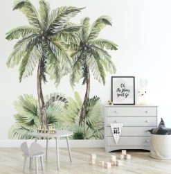 Ginger Monkey Tropical Island Wall Mural
