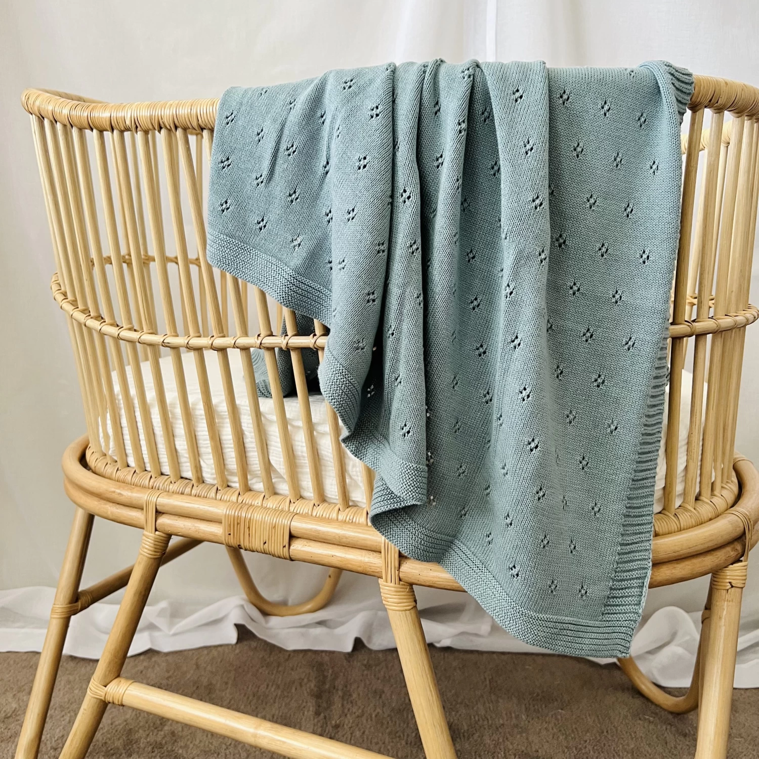 Mini & Me Heirloom Blanket Island Blue - Image 3