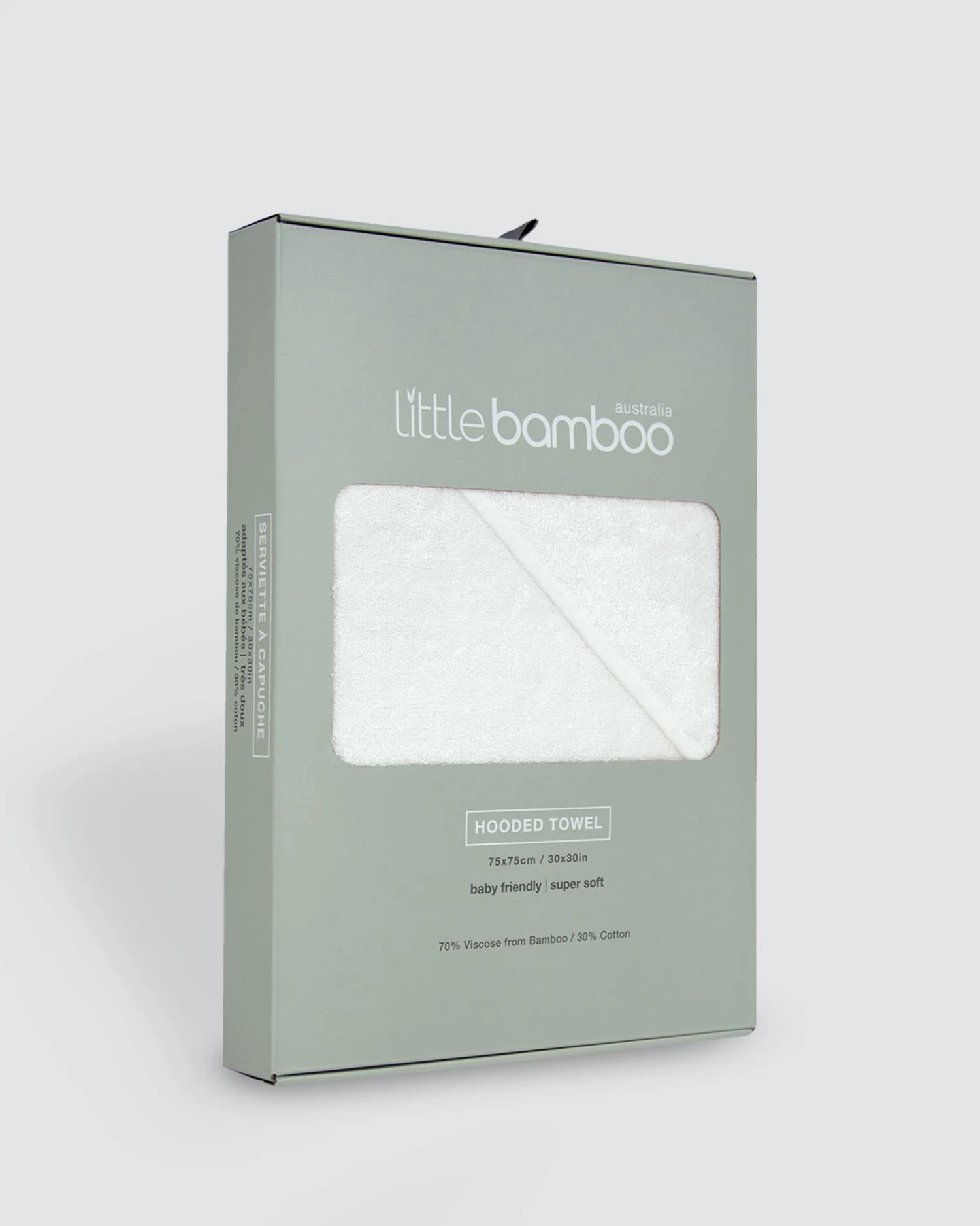 Little Bamboo Hooded Towel - Image 4