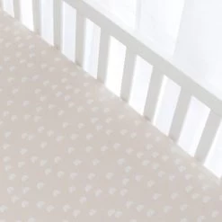 Living Textiles 2pk Cot Fitted Sheets Happy Sloth