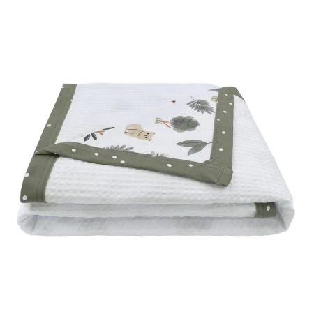Living Textiles Cot Waffle Blanket Forest Retreat