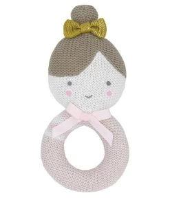 Living Textiles Knitted Rattle Sophia The Ballerina