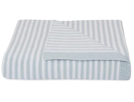 Living Textiles Knitted Stripe Blankets - Image 2