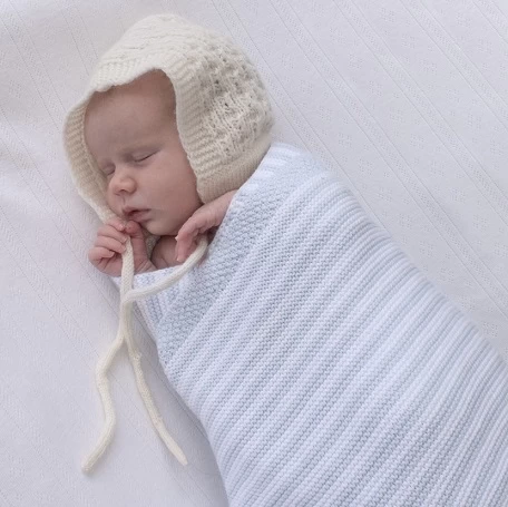 Living Textiles Knitted Stripe Blankets - Image 3