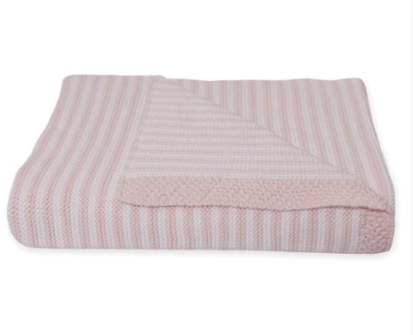 Living Textiles Knitted Stripe Blankets - Image 6
