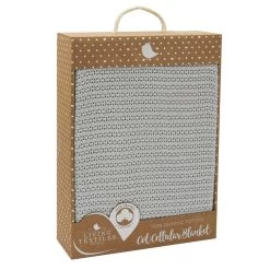 Living Textiles Organic Cot Cellular Blanket Grey