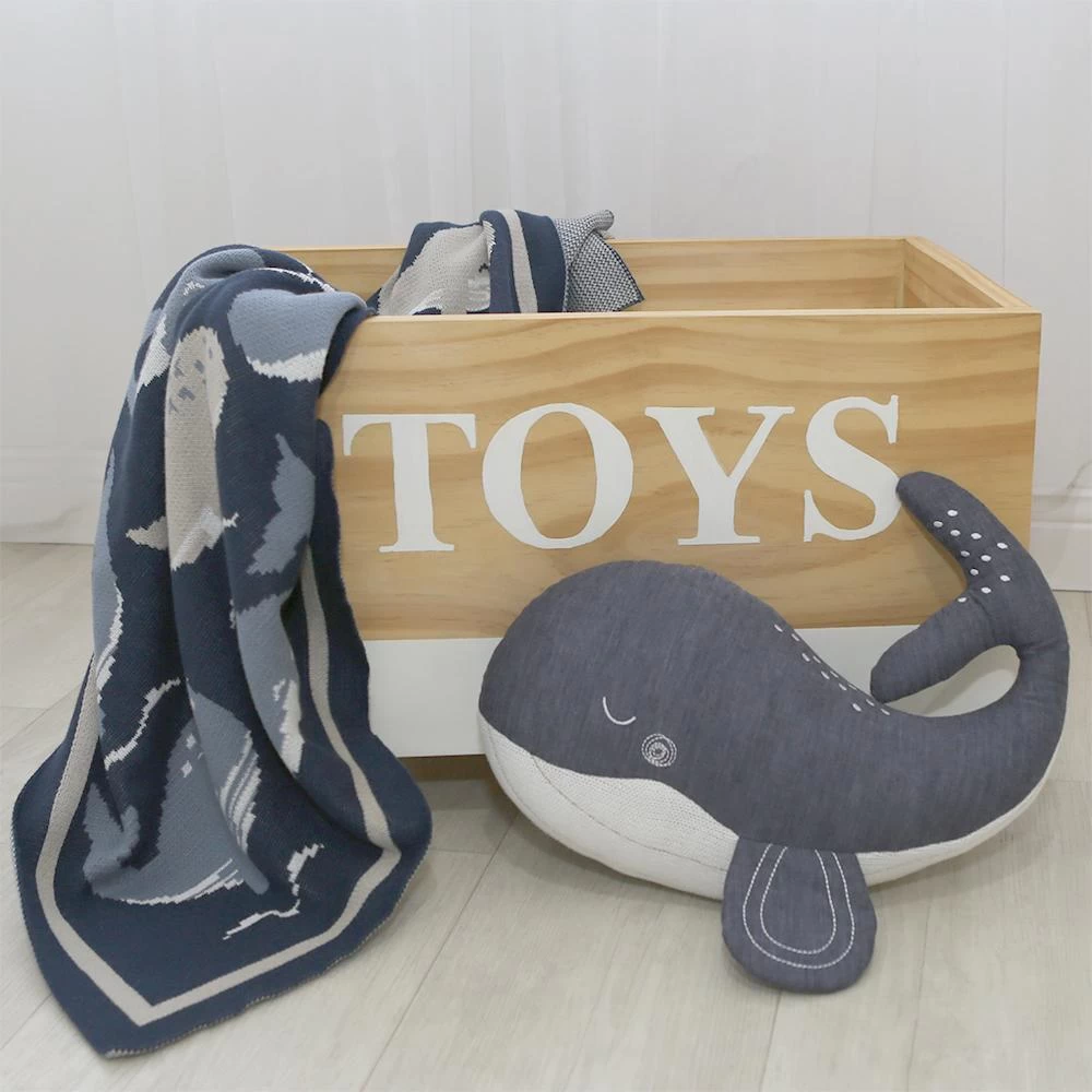 Lolli Living Oceania Walter The Whale Cushion - Image 2