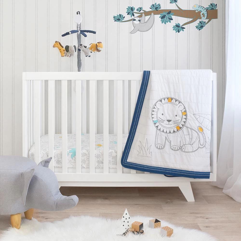 Lolli Living Urban Safari 4 Piece Nursery Set