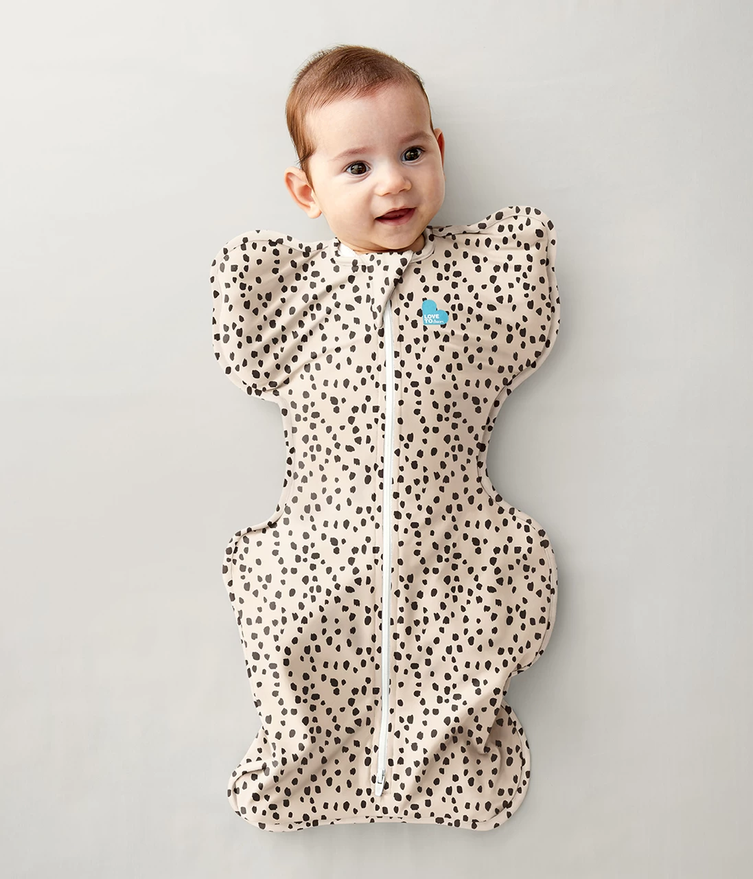 Love To Dream Swaddle Up Original 1.0 TOG Animal Print Beige - Image 2