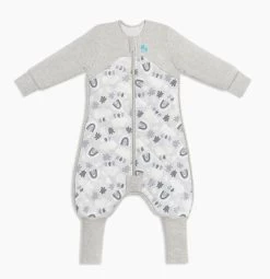 Love To Dream Organic Sleep Suit With Australian Merino Wool 2.5 TOG Rain To Rainbow Grey