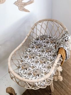 Luna Treasures Jersey Bassinet Sheet Goldie Blooms