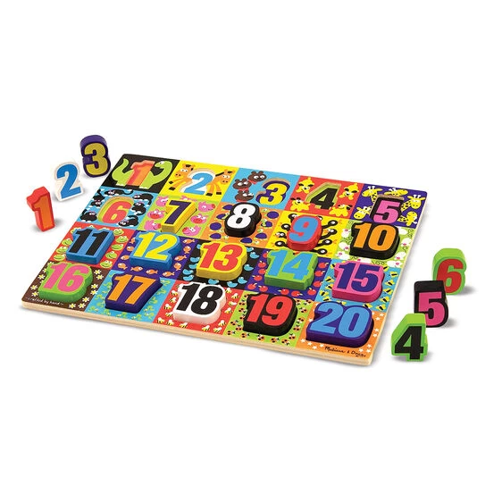 Melissa & Doug Chunky Puzzle Jumbo Numbers