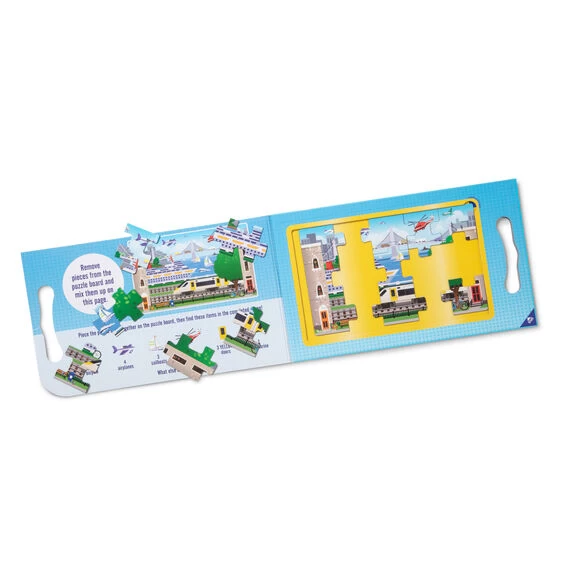 Melissa & Doug Magnetic Take Along Jigsaw Puzzles Vehicles - Image 2