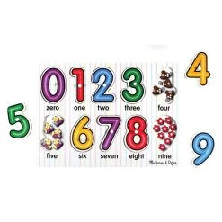 Melissa & Doug Peg Puzzle Numbers