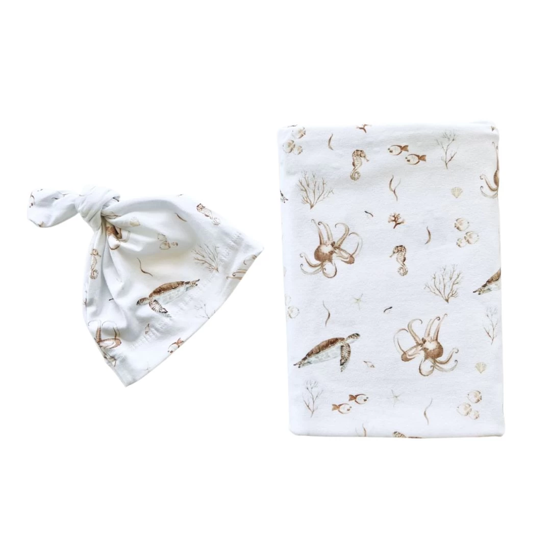 Mini & Me Baby Wrap Set Oceania - Image 2