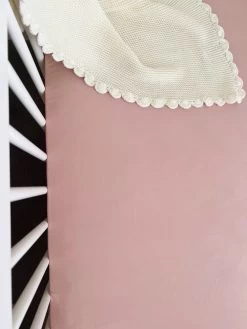 Mini & Me Organic Cotton Fitted Cot Sheet Blush