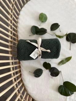 Mini & Me Diamond Knit Blanket Forrest