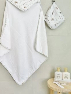 Mini & Me Hooded Towel & Wash Cloth Set Oceania