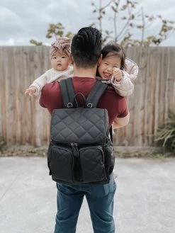 OiOi Nappy Backpack Quilt Black
