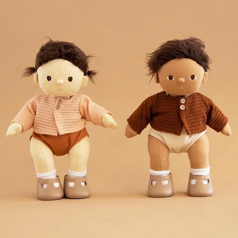 Olli Ella Dinkum Doll Cardigan Chestnut - Image 2