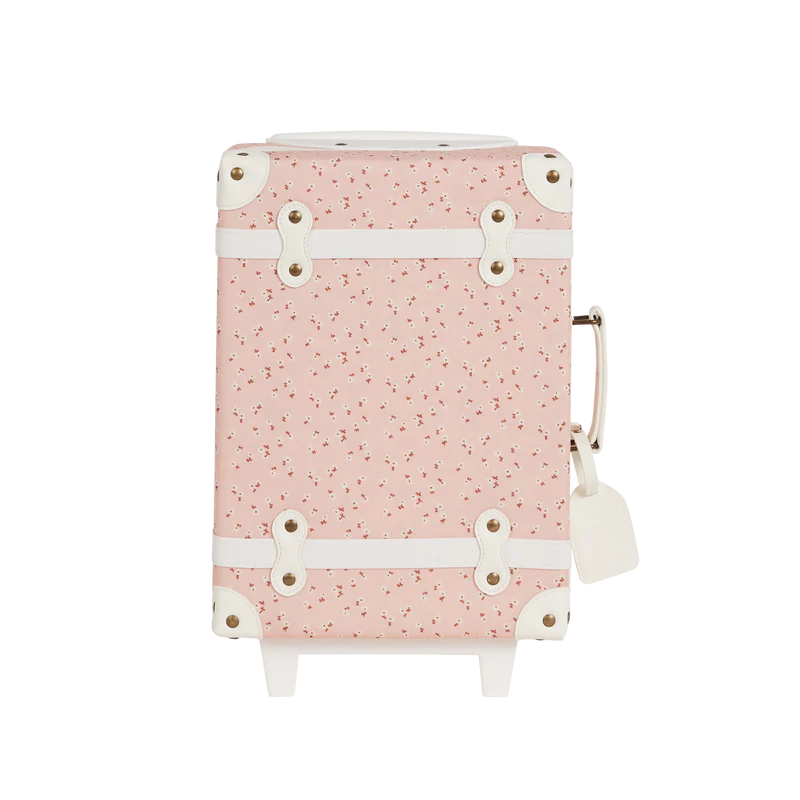 Olli Ella See-Ya Suitcase Pink Daisies