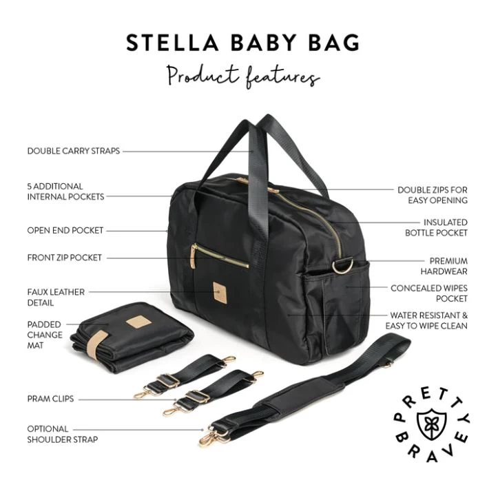 Pretty Brave Stella Baby Bag Caramel - Image 3