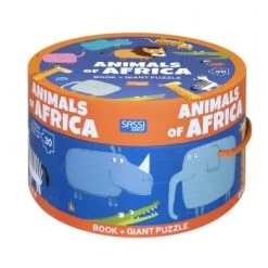 Sassi Book And Giant Puzzle Animals Of Africa
