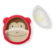 Skip Hop Zoo Smart Serve Plate & Bowl - Image 6
