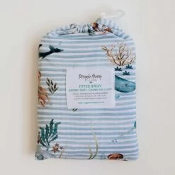 Snuggle Hunny Kids Bassinet Sheet/Change Pad Cover Whale