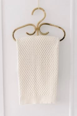 Snuggle Hunny Kids Diamond Knit Baby Blanket Cream