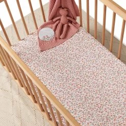 Snuggle Hunny Kids Fitted Cot Sheet Spring Floral