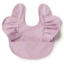 Snuggle Hunny Kids Snuggle Frill Waterproof Bib Lilac Bloom