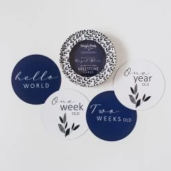 Snuggle Hunny Reversible Milestone Cards Nightshade