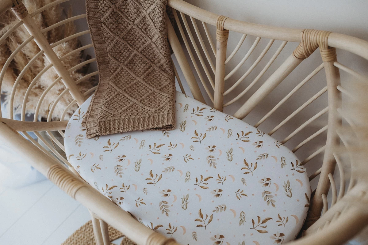 Snuggly Jacks Bassinet Fitted Sheet Sand Twilight