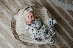 Snuggly Jacks Jersey Wrap & Top Knot Fall