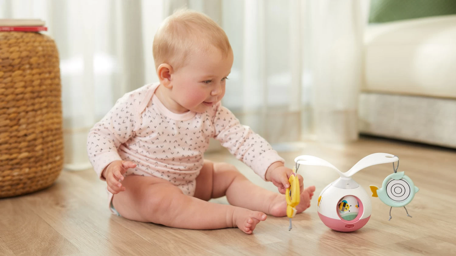 Tiny Love Tummy Time Mobile Entertainer Pink - Image 4